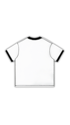 Stitched Cross Tee - White