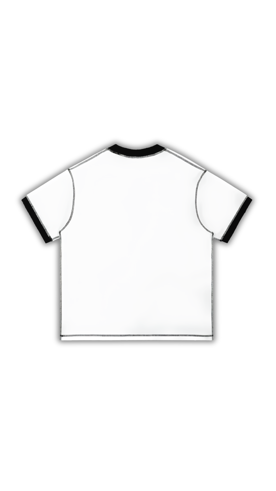 Stitched Cross Tee - White