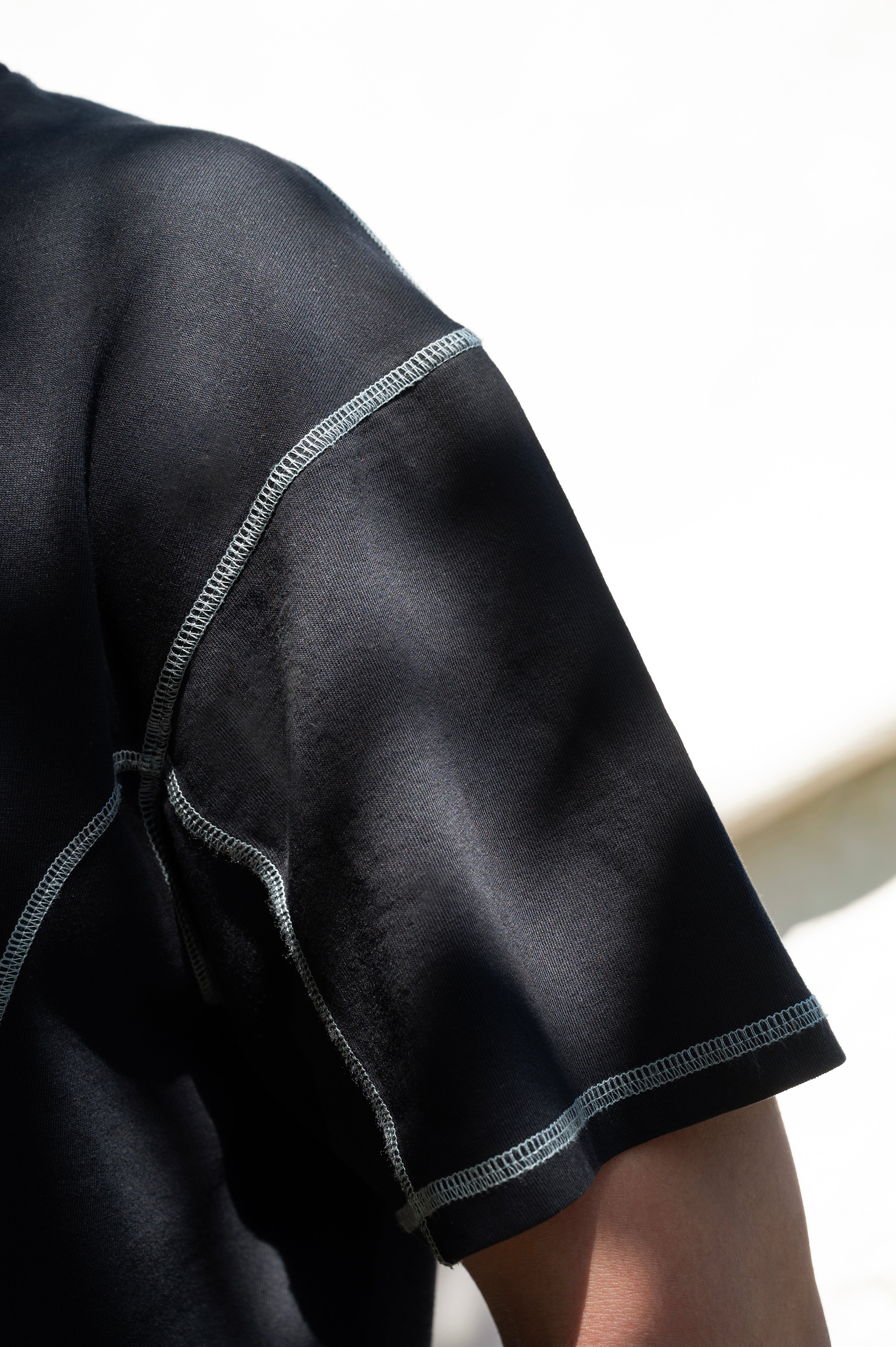 Stitched Tee - Black