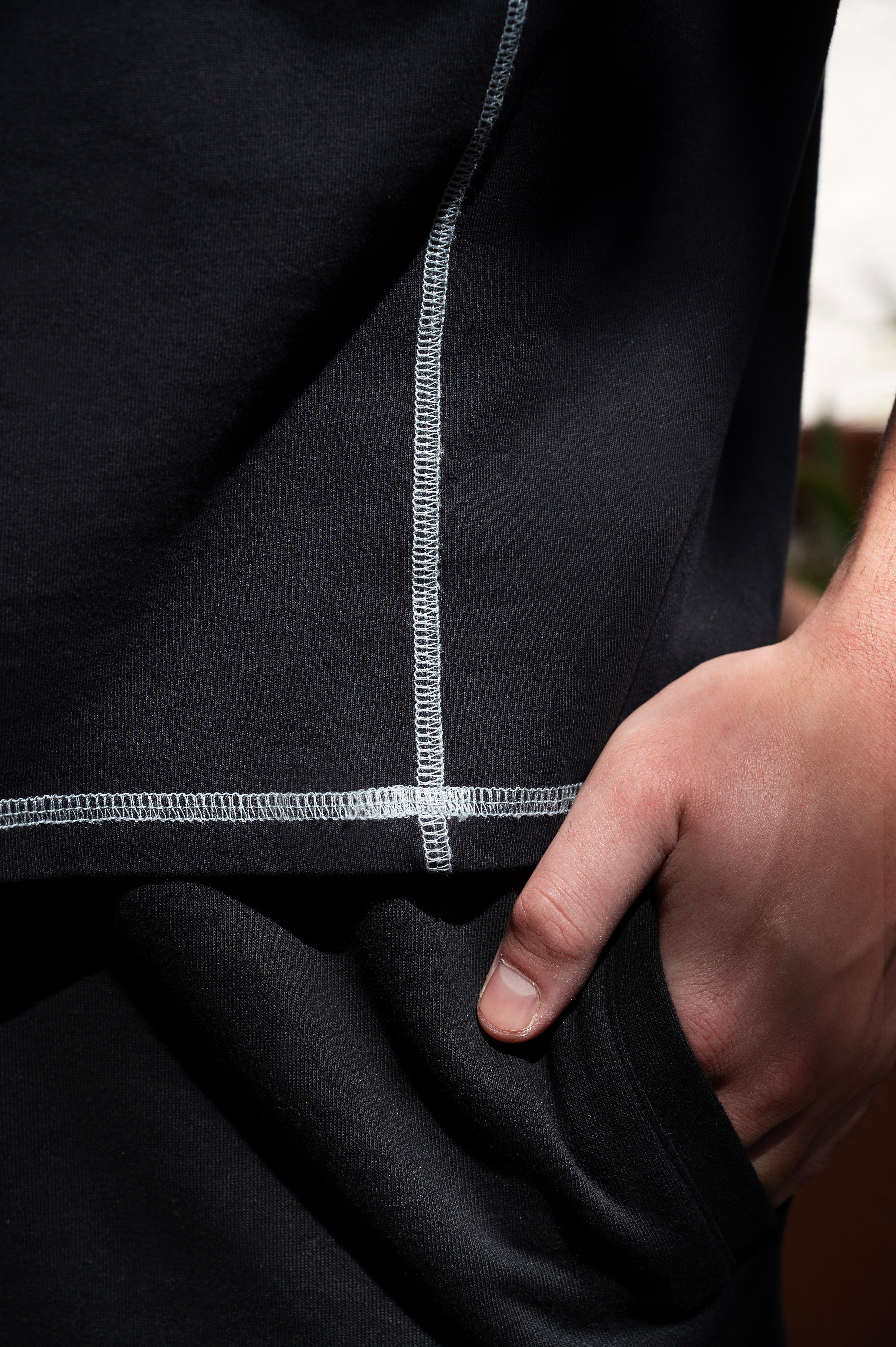 Stitched Tee - Black