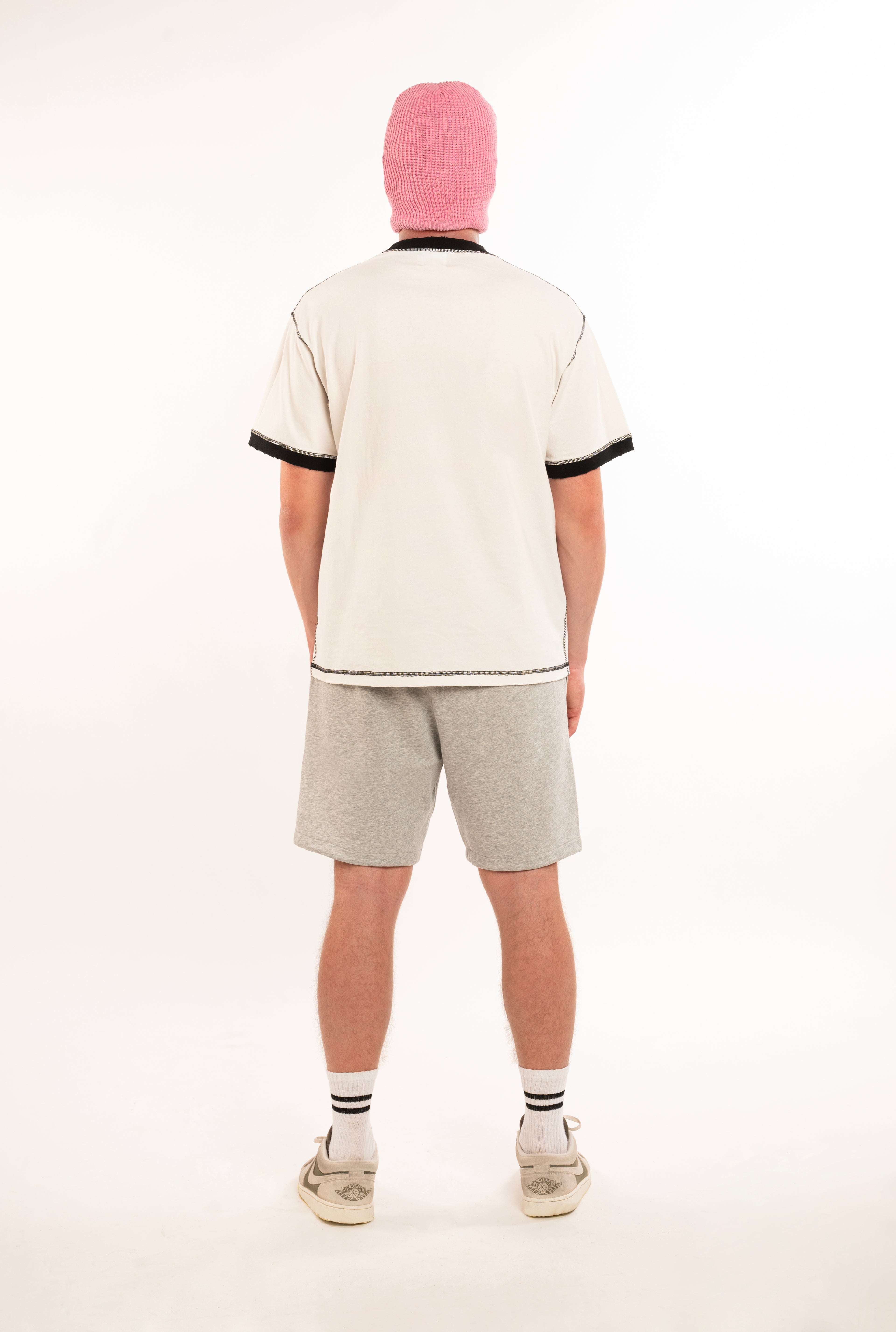 Stitched Cross Tee - White