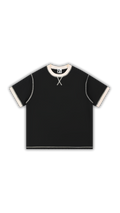 Stitched Cross Tee - Black