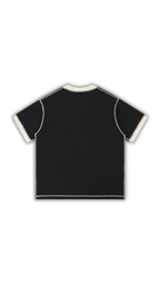 Stitched Cross Tee - Black